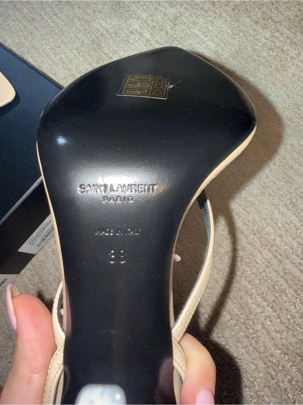 Saint Laurent Gippy Thong Sandal - Picture 10 of 12